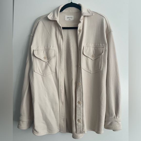 Wilfred Free Aritzia Terry Fleece Shirt Jacket Size 2XS - Picture 1 of 6